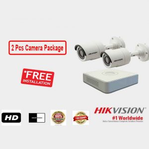Hikvision 2 Pieces CCTV Camera Package