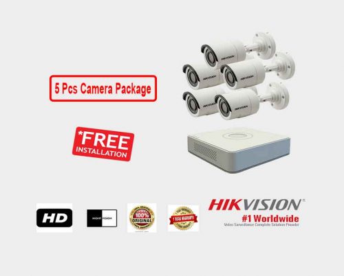 Hikvision (5 Pcs CC Camera Package )