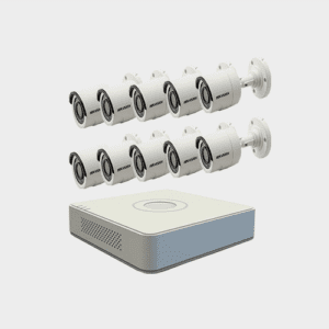 Hikvision (10 Pcs 2 MP Full Color CCTV Camera Package )