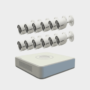 Hikvision (12 Pcs 2 MP Full Color CCTV Camera Package )