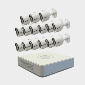 Hikvision (15 Pcs 2 MP Full Color CCTV Camera Package )