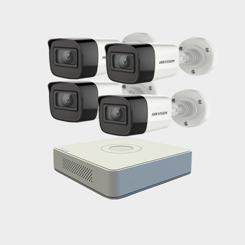 Hikvision (4 Pcs 5 MP CCTV Camera Package )