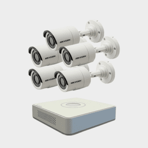 Hikvision (5 Pcs 2 MP Full Color CCTV Camera Package )