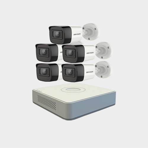 Hikvision (5 Pcs 5 MP CCTV Camera Package )