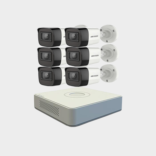 Hikvision (6 Pcs 5 MP CCTV Camera Package )