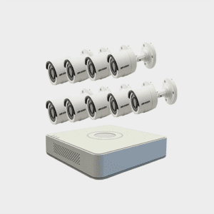 Hikvision (9 Pcs 2 MP Full Color CCTV Camera Package )